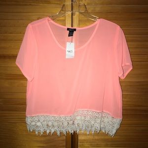 Pink top from Rue 21